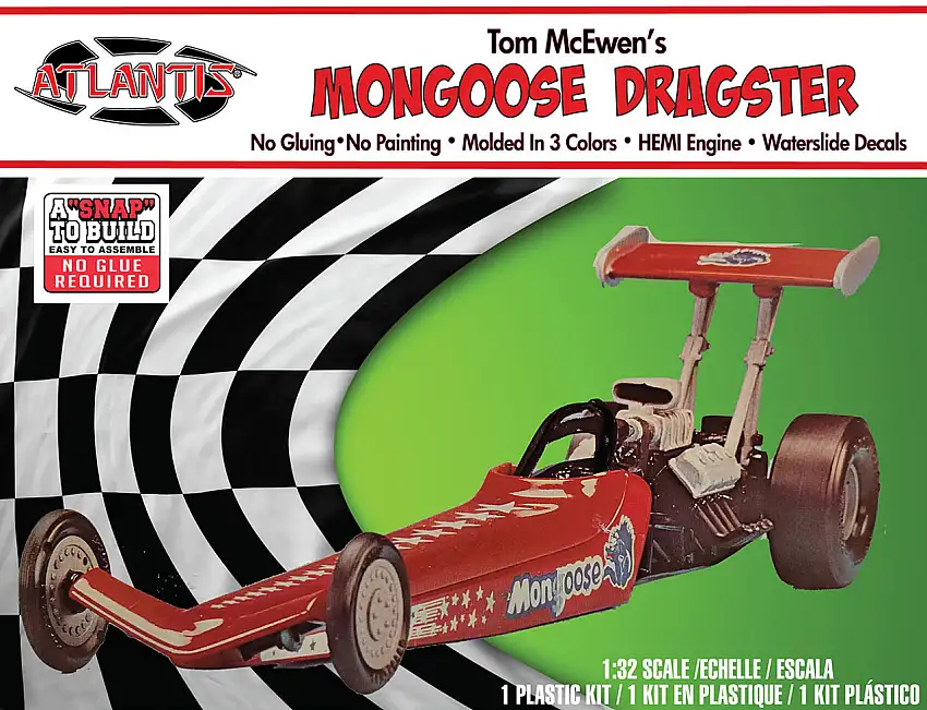 Tom McEwen Mongoose Dragster (Snap) 1/32 Atlantis Models