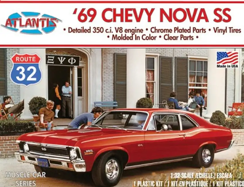 1969 Chevy Nova SS Route 32 Car 1/32 Atlantis Models