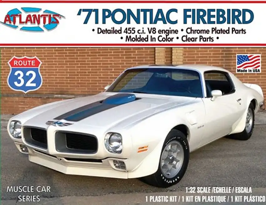 1971 Pontiac Firebird Route 32 Car 1/32 Atlantis Models