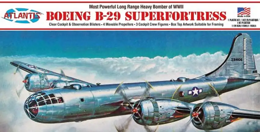 WWII B29 Superfortress Long Range Heavy Bomber 1/120 Atlantis Models (AAN208)