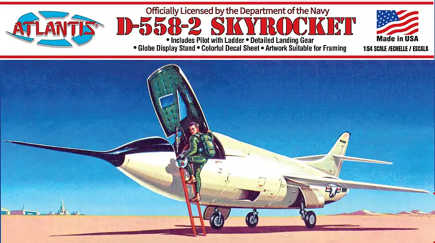 D558-2 Skyrocket Jet Aircraft 1/54 Atlantis Models