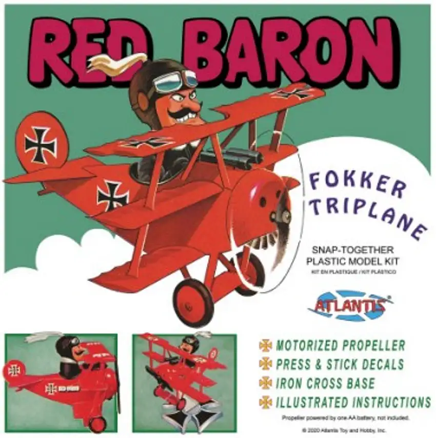 Red Baron Fokker Triplane (Snap) Atlantis Models (AAN5903)