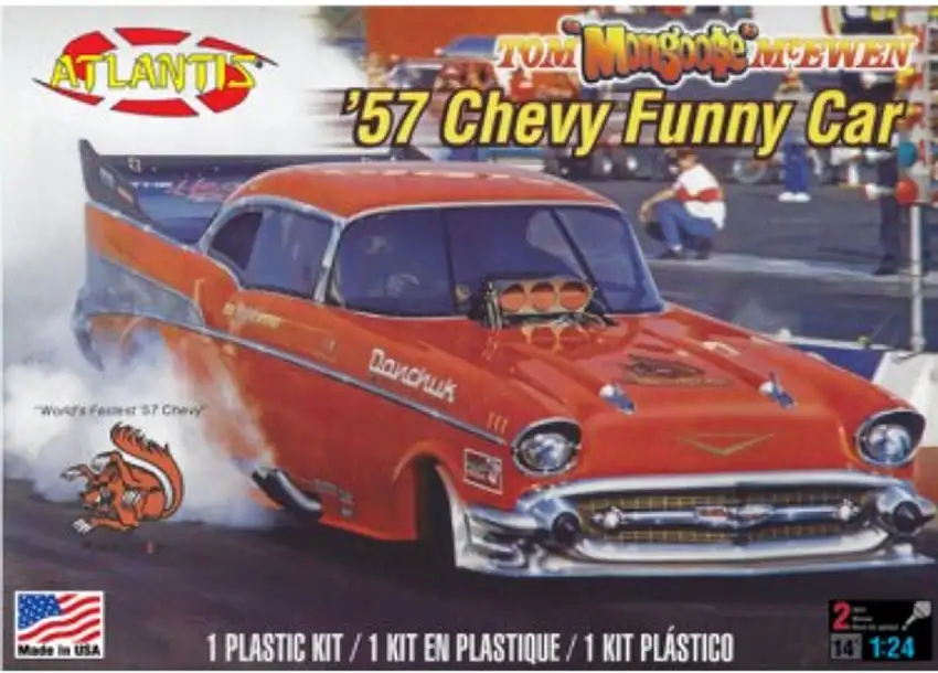 Tom Mongoose McEwen 1957 Chevy Funny Car 1/24 Atlantis Models