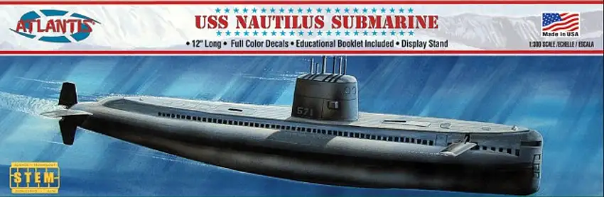 USS Nautilus Submarine STEM Model Kit (formerly Lindberg) 1/300 Atlantis Models