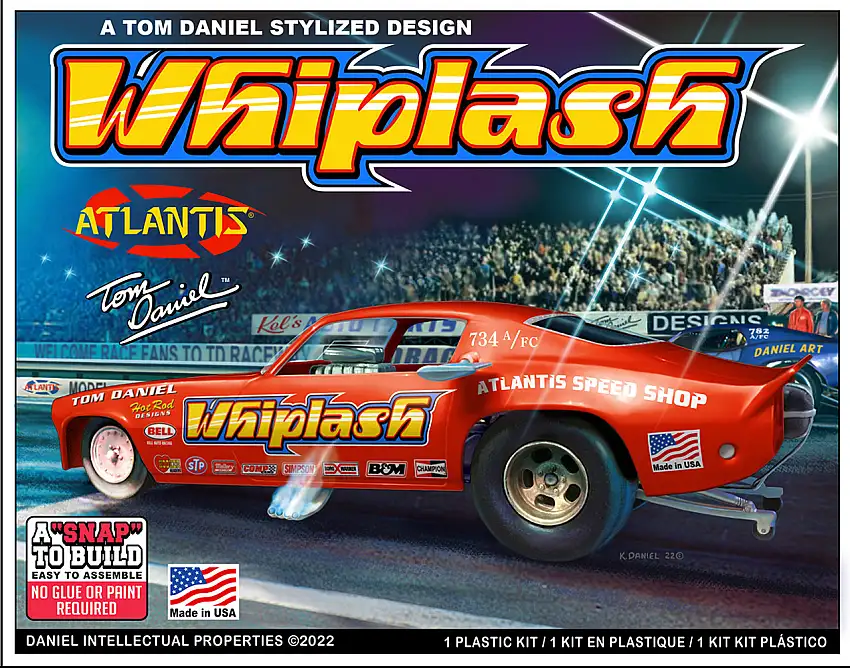 Tom Daniel's Whiplash Camaro Funny Car (Snap) 1/32 Atlantis (AAN8276)