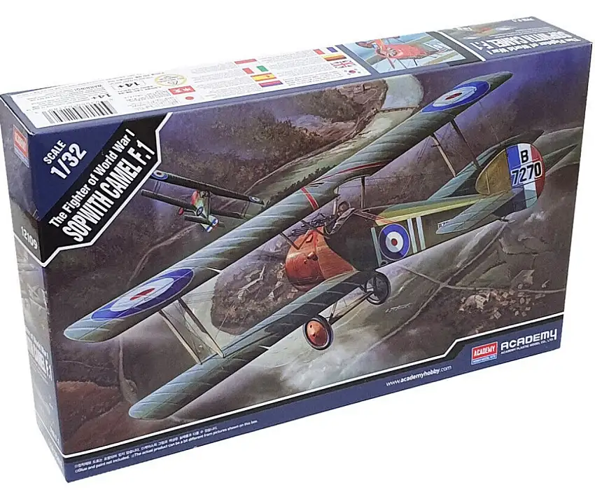 WWI Sopwith F1 Camel Aircraft 1/32 Academy