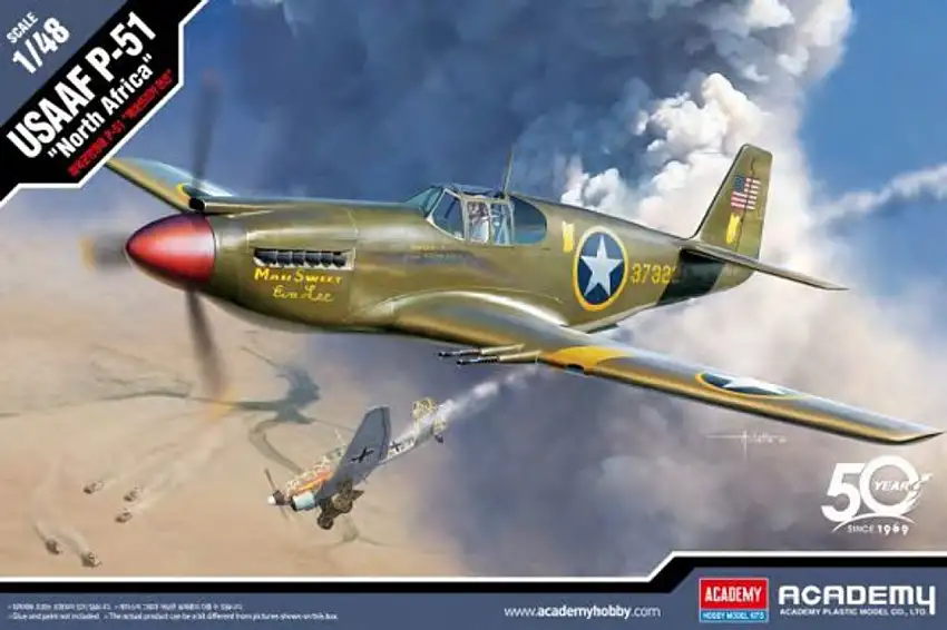 P-51 USAAF Fighter North Africa 1/48 Academy