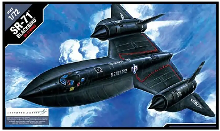 SR-71A Blackbird USAF Recon Plane 1/72 Academy