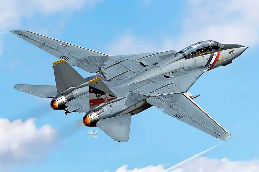 F-14D VF-2 Bounty Hunters USN Fighter 1/72 Academy