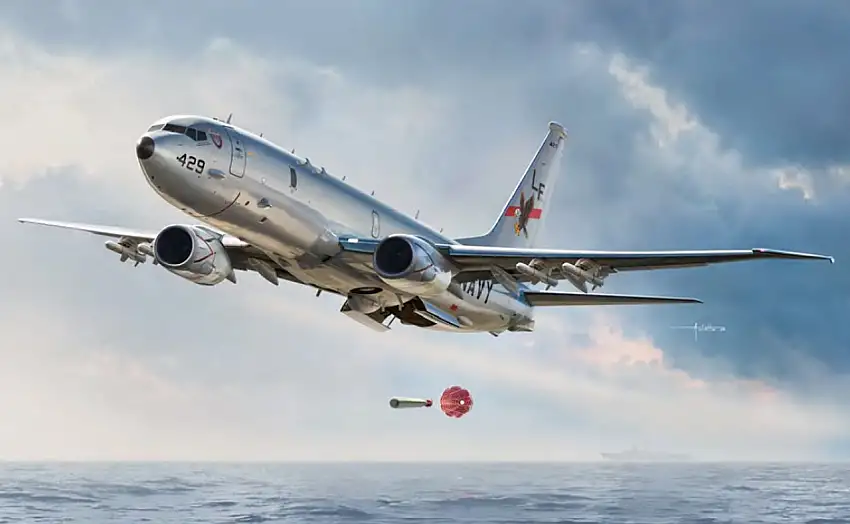 P-8A Poseidon USN Maritime Patrol Aircraft 1/144 Academy