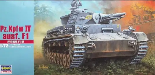 Hasegawa 31141 1/72 PzKpfw IV Ausf F1 Tank