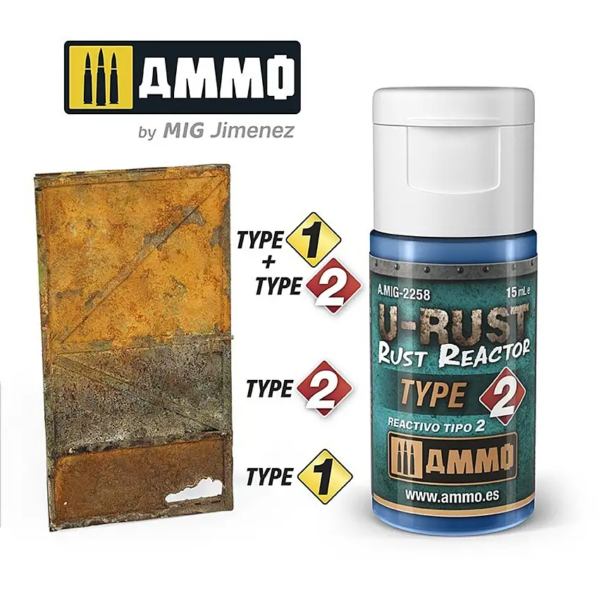 U-RUST Rust Reactor Type 2 15mL AMMO by Mig Jimenez
