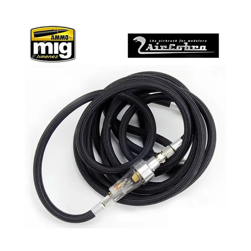 10 Foot Braided Air Hose w/Moisture Trap