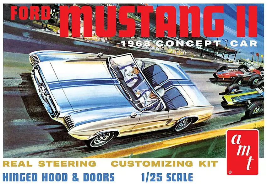 1963 Ford Mustang II Concept Car 1/25 AMT Models