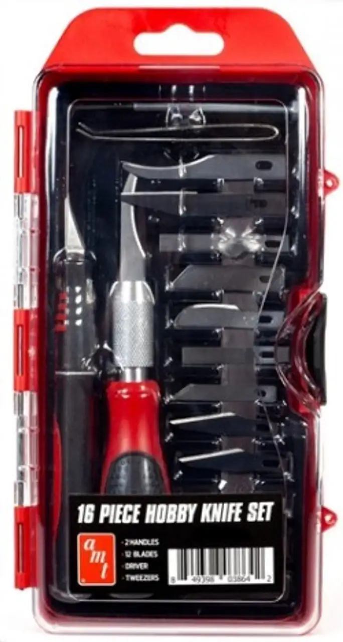 16pc Hobby Knife Set AMT Models (AMTBT3)