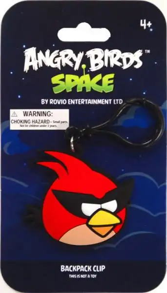 Angry Birds Space Super Red Bird PVC Backpack Clip