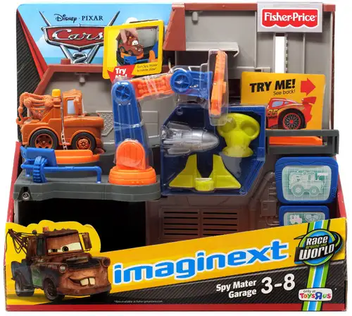 Fisher Price Disney / Pixar Cars Imaginext Cars 2 Spy Mater Garage Exclusive Playset