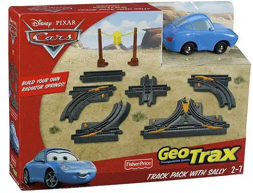 Fisher Price Disney / Pixar Cars GeoTrax Track Pack With Sally GeoTrax Playset