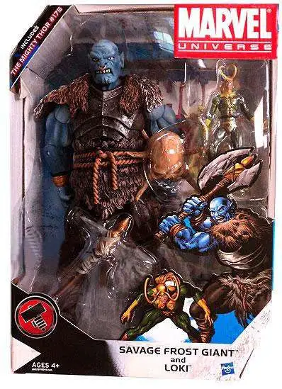 Marvel Universe Savage Frost Giant and Loki Exclusive Action Figure Set #175