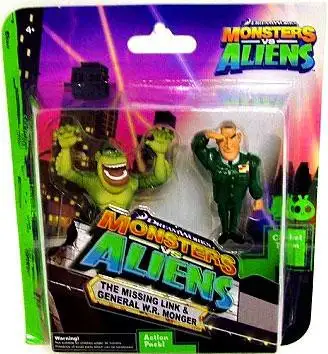 Monsters vs. Aliens The Missing Link & General W.R. Monger Mini Figure 2-Pack