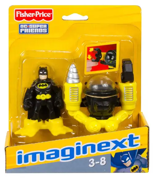 Fisher Price DC Super Friends Imaginext Batman & Sub 3-Inch Figure Set
