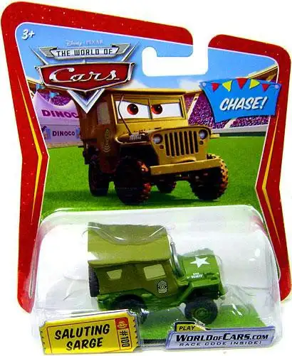 Disney / Pixar Cars The World of Cars Saluting Sarge Diecast Car