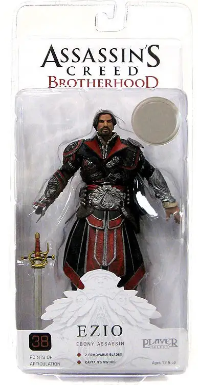 NECA Assassin's Creed Brotherhood Ezio Exclusive Action Figure [Ebony Assassin]