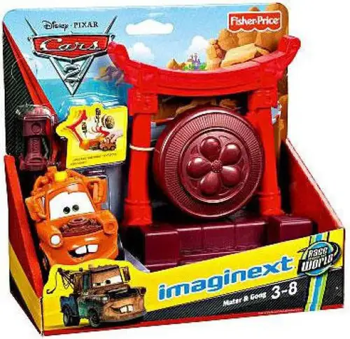Fisher Price Disney / Pixar Cars Imaginext Cars 2 Mater & Gong Exclusive Playset