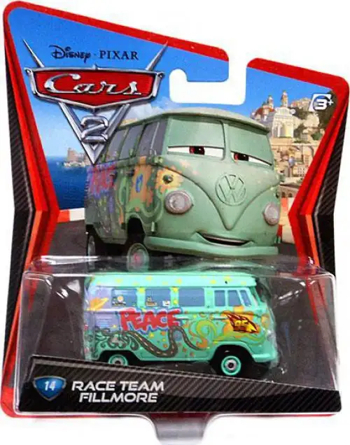 Disney / Pixar Cars Cars 2 Main Series Race Team Fillmore Diecast Car