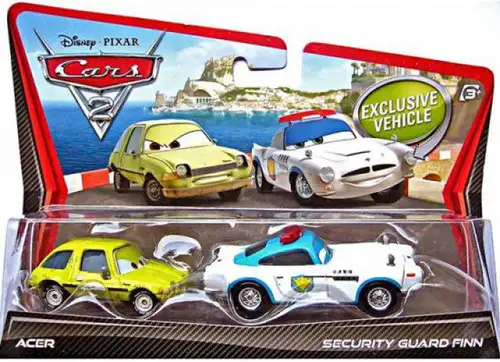 Disney / Pixar Cars Cars 2 Acer & Security Guard Finn Diecast Car 2-Pack