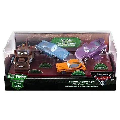 Disney / Pixar Cars Cars 2 1:43 Multi-Packs Secret Agent Ops Exclusive Diecast Car Set