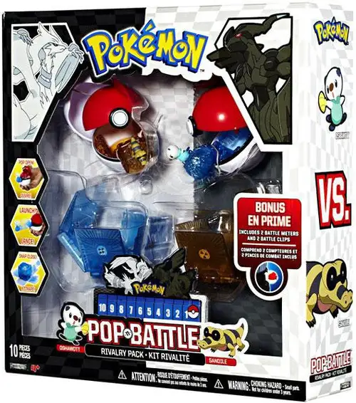 Pokemon Black & White Series 1 Pop n' Battle Oshawott vs. Sandile Rivalry Pack