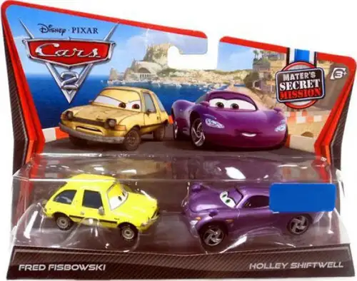Disney / Pixar Cars Cars 2 Fred Fisbowski & Holley Shiftwell Exclusive Diecast Car 2-Pack