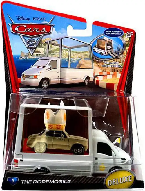 Disney / Pixar Cars Cars 2 Deluxe Oversized Popemobile Diecast Car #9
