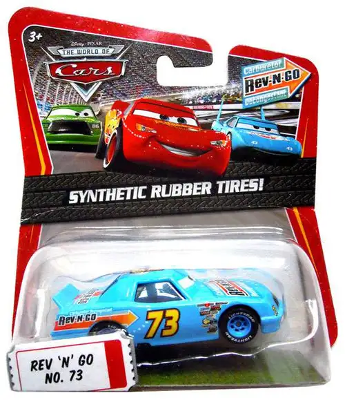 Disney / Pixar Cars The World of Cars Synthetic Rubber Tires Rev-N-Go No. 73 Exclusive Diecast Car