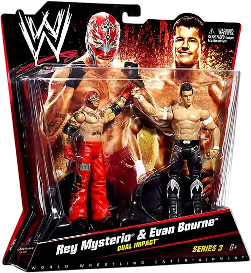 WWE Wrestling Battle Pack Series 3 Rey Mysterio & Evan Bourne Action Figure 2-Pack