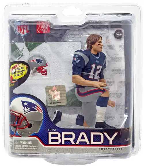 McFarlane Toys NFL New England Patriots Sports Football Series 27 Tom Brady Action Figure [Blue Jersey & Long Hair]