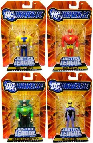 DC Justice League Unlimited Justice Guild Set of 4 Exclusive Action Figures