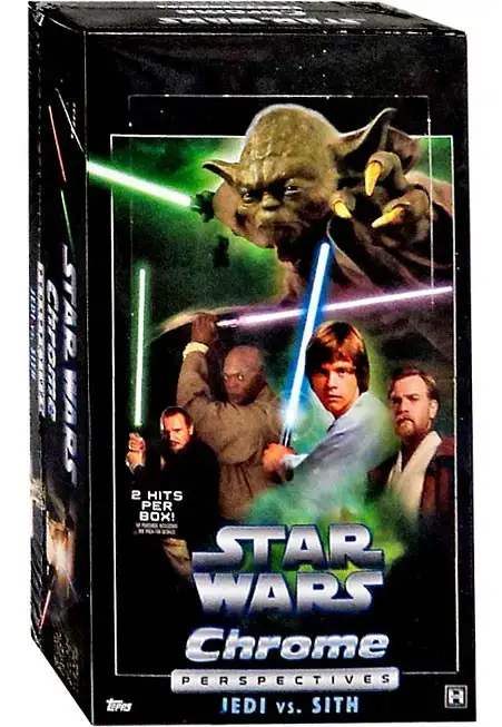 Star Wars Topps 2015 Chrome Perspectives Jedi vs. Sith Trading Card HOBBY Box [24 packs, 2 Hits]