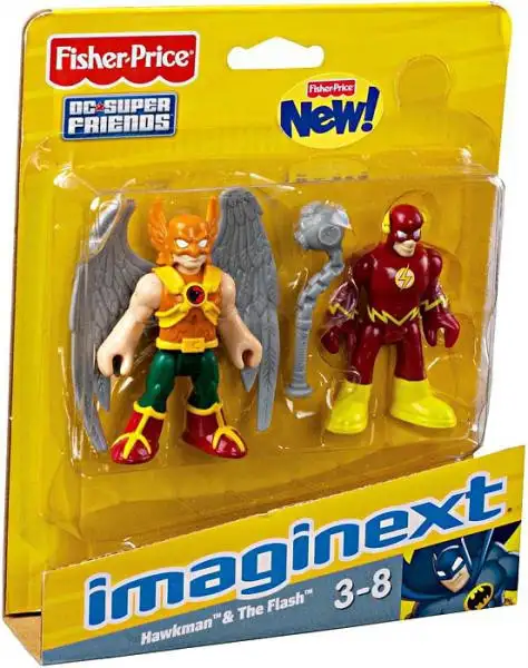 Fisher Price DC Super Friends Imaginext Hawkman & The Flash 3-Inch Mini Figures
