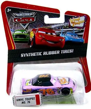Disney / Pixar Cars The World of Cars Synthetic Rubber Tires Vinyl Toupee No. 76 Exclusive Diecast Car