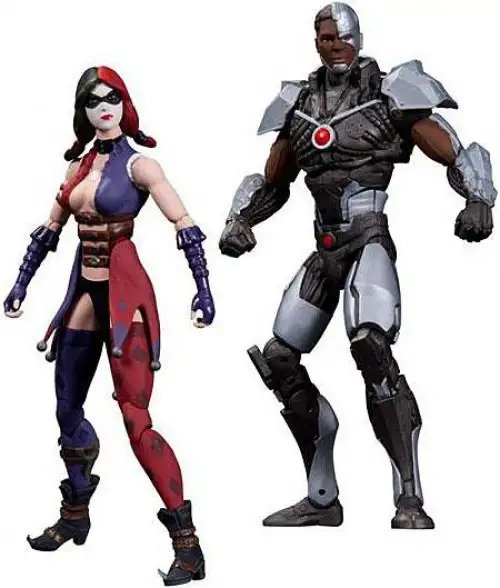 Batman Injustice: Gods Among Us Harley Quinn & Cyborg Action Figure 2-Pack