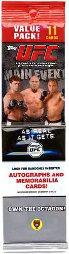 UFC Ultimate Fighting Championship 2010 Round 3 Main Event Trading Card VALUE Pack [11 Cards]
