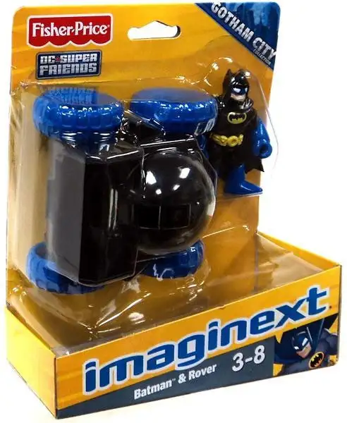 Fisher Price DC Super Friends Imaginext Gotham City Batman & Rover Exclusive 3-Inch Figure Set