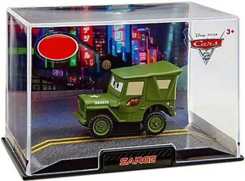 Disney / Pixar Cars Cars 2 1:43 Collectors Case Sarge Exclusive Diecast Car
