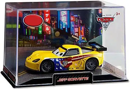 Disney / Pixar Cars Cars 2 1:43 Collectors Case Jeff Gorvette Exclusive Diecast Car