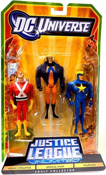 DC Universe Justice League Unlimited Adam Strange, Animal Man & Starman Exclusive Action Figures