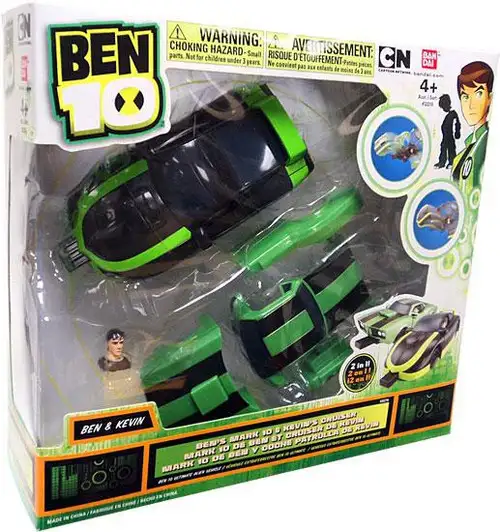 Ben 10 Ben's Mark 10 & Kevin's Cruiser Action Figure Vehicle