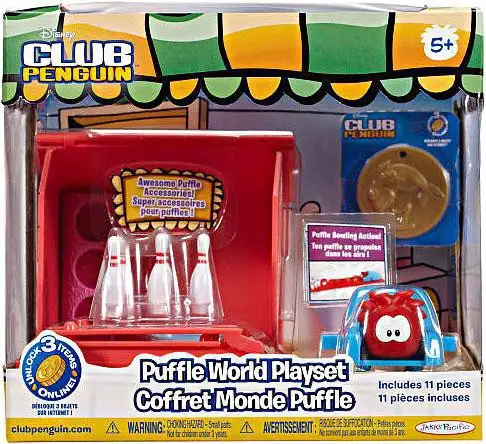 Club Penguin Puffle World Bowling Alley 1-Inch Playset