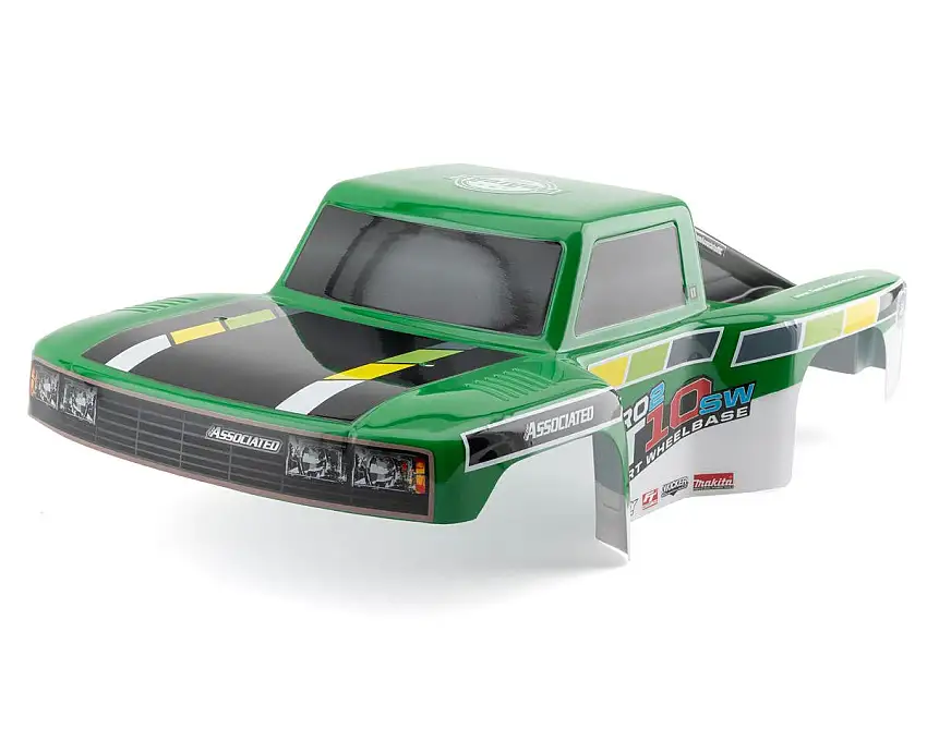 Team Associated Pro2 LT10SW SC Truck Pre-Painted Body (Green)
